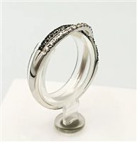 Anello Miluna Donna in Oro bianco Diamante 0.09 Ct LID2003BN - LID2003BN